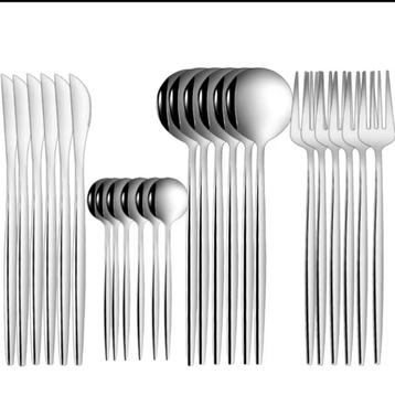 Zilverkleurig Bestek - 59 Sets (216 stuks) beschikbaar voor biedingen