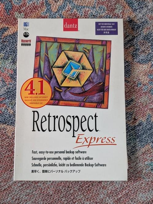 Retrospect Express 4.1 – Dantz – originele Mac-backupsoftwar, Computers en Software, Vintage Computers, Ophalen of Verzenden