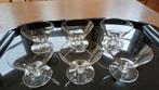 6 lage coupes, Glas of Glazen, Gebruikt, Ophalen of Verzenden, Glas