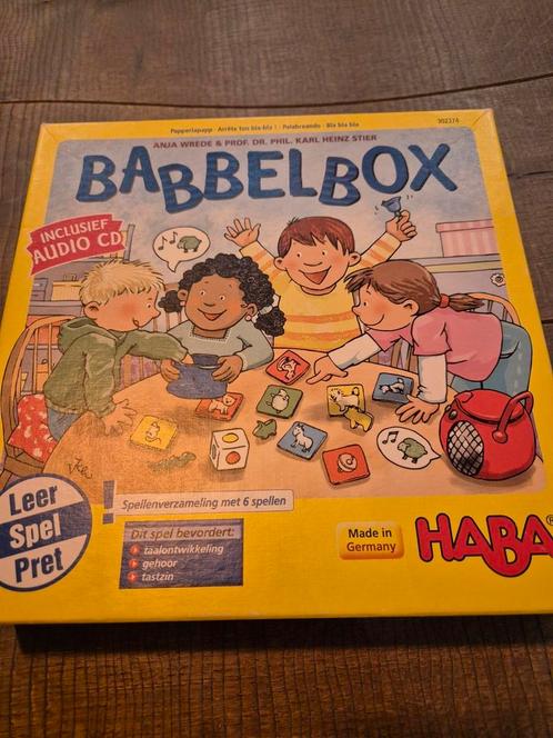 Haba babbelbox, Hobby en Vrije tijd, Gezelschapsspellen | Kaartspellen, Zo goed als nieuw, Ophalen of Verzenden