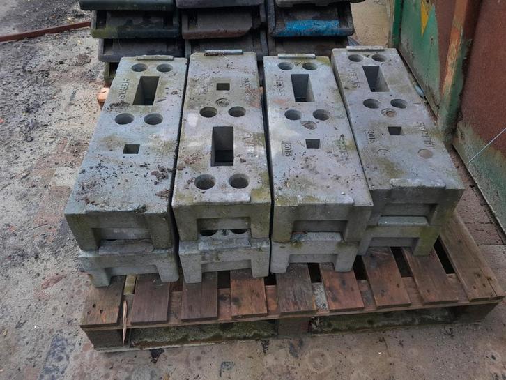 Voeten voor dranghekken - kunstof, Doe-het-zelf en Verbouw, Metselstenen, Gebruikt, Beton, Ophalen of Verzenden