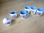suikerpotje en melkkannetje jet ter steege hortensia., Huis en Inrichting, Keuken | Servies, Overige typen, Ophalen of Verzenden