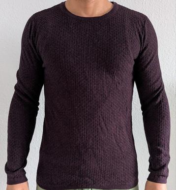 Jack & Jones Premium Wijnrode Trui | Maat M | 100% Katoen beschikbaar voor biedingen