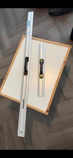 2x Meetlinialen: 50cm met waterpas & 120cm met handvat, Ophalen, Gebruikt, Afstand
