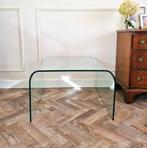Design salontafel glas, Huis en Inrichting, Tafels | Salontafels, 50 tot 100 cm, Rond, Minder dan 50 cm, 50 tot 100 cm