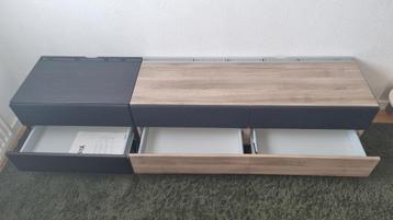 IKEA BESTÅ Kastencombinatie - Zwart & Wit Hout - afbeelding 2