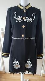 Zwart jasje met goud en zilveren versieringen, Kleding | Dames, Maat 38/40 (M), Carnaval, Ophalen of Verzenden, Zo goed als nieuw