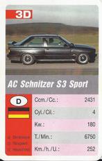 Kw3657 autokaartje ac schnitzer s3 sport ( 3d ) -, Ophalen of Verzenden, Zo goed als nieuw