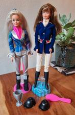 2x amazone barbie ruiter paarden, Verzenden, Zo goed als nieuw