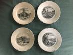 Regout bordjes 20 cm stadsafbeeldingen, Antiek en Kunst, Ophalen