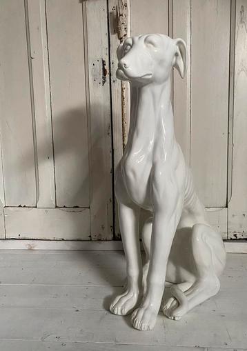 Italiaans Design Object: Greyhound, Keramiek, 74cm hoog! beschikbaar voor biedingen