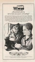 retro reclame 1961 NS trein Spoorwegen 125 jaar jubileum, Verzenden, Overige typen