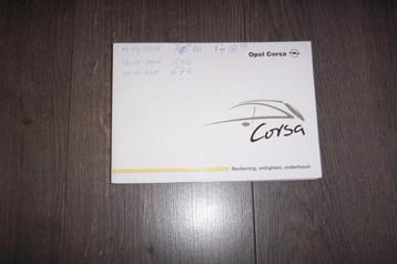 Gebruikershandleiding OPEL CORSA C  2000/2003  beschikbaar voor biedingen