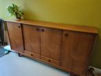 Vintage dressoir teak fineer, Huis en Inrichting, Ophalen, Gebruikt, 200 cm of meer, 25 tot 50 cm