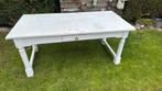 Brocante eettafel, Ophalen of Verzenden, Zo goed als nieuw, Rechthoekig, Hout