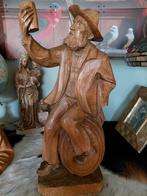 Beierse Houtsnijwerk Drinkende Man - Mittenwald 1975, Ophalen of Verzenden