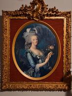 antiek schilderij -- met het portret van Marie Antoinette --, Ophalen of Verzenden