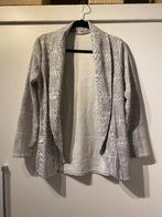 dames grijs roze geruit vest colbert blazer stretch mt M, Kleding | Dames, Maat 38/40 (M), Boetiek, Ophalen of Verzenden, Zo goed als nieuw