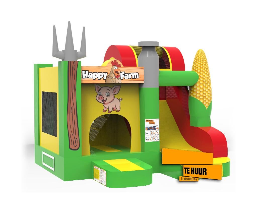 Springkussen Boerderij NIEUW in 2026! (te huur), Verzenden, Nieuw, Overige