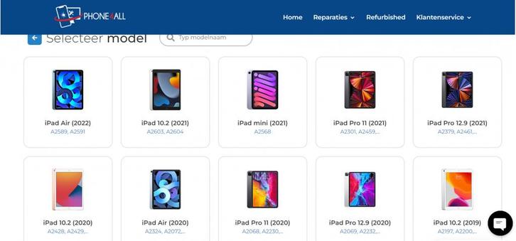 APPLE IPAD REPARATIE SCHERM DISLAY ACCU, Computers en Software, Apple iPads, Nieuw