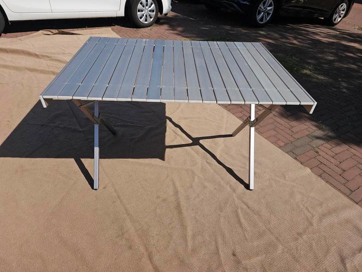 Aluminium Campingtafel Oprolbaar 113x80cm, Caravans en Kamperen, Kampeeraccessoires, Gebruikt, Ophalen of Verzenden