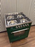 Luxe Groene Boretti Fornuis 4 pits 70x60 cm, Witgoed en Apparatuur, Fornuizen, Fornello Esperta, Ophalen of Verzenden, Zo goed als nieuw