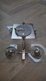 Moderne LED Lamp met Glazen Elementen, Huis en Inrichting, Ophalen of Verzenden, Zo goed als nieuw, Glas, Modern