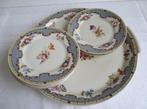 Hutschenreuther antiek porselein gebakstel Art Deco+bloemen, Ophalen of Verzenden