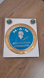 Plaquette M.A.N 800000 km storungsfrei,  zie foto's, Ophalen of Verzenden