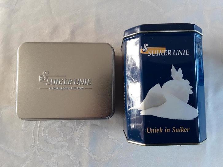 2 blikjes van Suiker Unie, Verzamelen, Blikken, Nieuw, Suiker, Overige merken, Ophalen of Verzenden