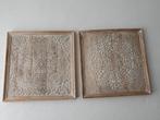 2 schilderijen zgan, Ophalen, Zo goed als nieuw, Vierkant, Hout