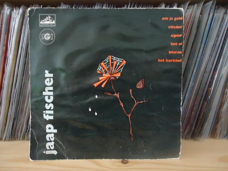 7" Single Jaap Fischer - Om Je Geld / Vlinder / Cipier / Het, Cd's en Dvd's, Vinyl Singles, Gebruikt, Single, Pop, 7 inch, Ophalen of Verzenden