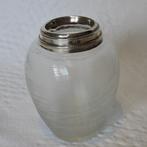 Draadglas lepelvaasje met zilveren rand, 19e eeuw, Ophalen of Verzenden