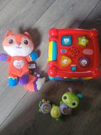 VTech Speelgoed Set: Vosje, Rups & Kubus, Ophalen of Verzenden, Zo goed als nieuw, Overige typen, Met geluid