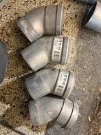 Aluminium Bocht Alu-Fix 80/43 4 stuks, Doe-het-zelf en Verbouw, Buizen en Afvoer, Bochten, Gebruikt, Aluminium, Ophalen of Verzenden