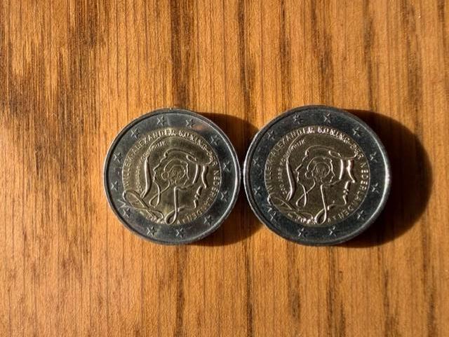 2 euro munt 2013 met gezicht van 7 staatshoofden, Postzegels en Munten, Munten | Europa | Euromunten, Losse munt, 2 euro, Overige landen