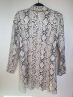 Helena Hart slangenprint blazer scuba creme paars XS, Beige, Zo goed als nieuw, Jasje, Koningin Wilhelminaplein 13, 1062 HH Amsterdam