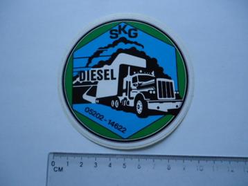 sticker oud SKG DIESEL truck transport vrachtauto vrachtwage beschikbaar voor biedingen