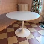 Ikea Docksta ronde witte tafel, Huis en Inrichting, Tafels | Eettafels, 50 tot 100 cm, Rond, Gebruikt, Ophalen of Verzenden