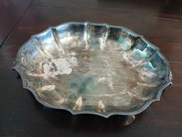 Verzilverde Bonbonschaal met Handvatten,27x22x4cm beschikbaar voor biedingen