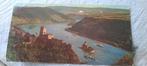kaart burg gutenfels und die pfalz bei kaub am rhein, Ophalen of Verzenden, 1960 tot 1980, Gelopen, Duitsland