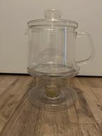 Theepot met waxinehouder Douwe Egberts, Ophalen of Verzenden, Zo goed als nieuw