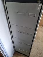 Metalen Gispen 4-laden archiefkast (grijs), Huis en Inrichting, Kasten | Roldeurkasten en Archiefkasten, Ophalen, Gebruikt, 100 tot 150 cm