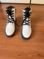 Mexx Footwear lederen veterboots maat 39 in nieuwstaat, Ophalen, Mexx, Wit, Lage of Enkellaarzen