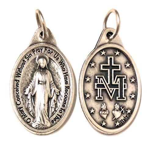 Wonderbaarlijke Maria Medaillon - Katholiek Italië Hanger, Verzamelen, Religie, Nieuw, Christendom | Katholiek, Sieraad, Verzenden