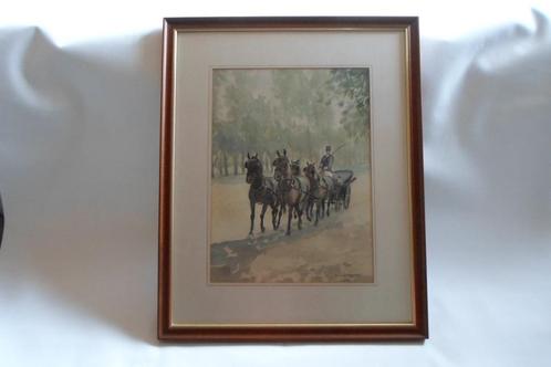 Jan Kanty Dabrowski Aquarel, Antiek en Kunst, Kunst | Schilderijen | Klassiek, Ophalen of Verzenden
