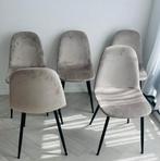 5x Velvet Stoelen – Zacht, stijlvol en comfortabel, Ophalen of Verzenden, Zo goed als nieuw, Vijf, Zes of meer stoelen