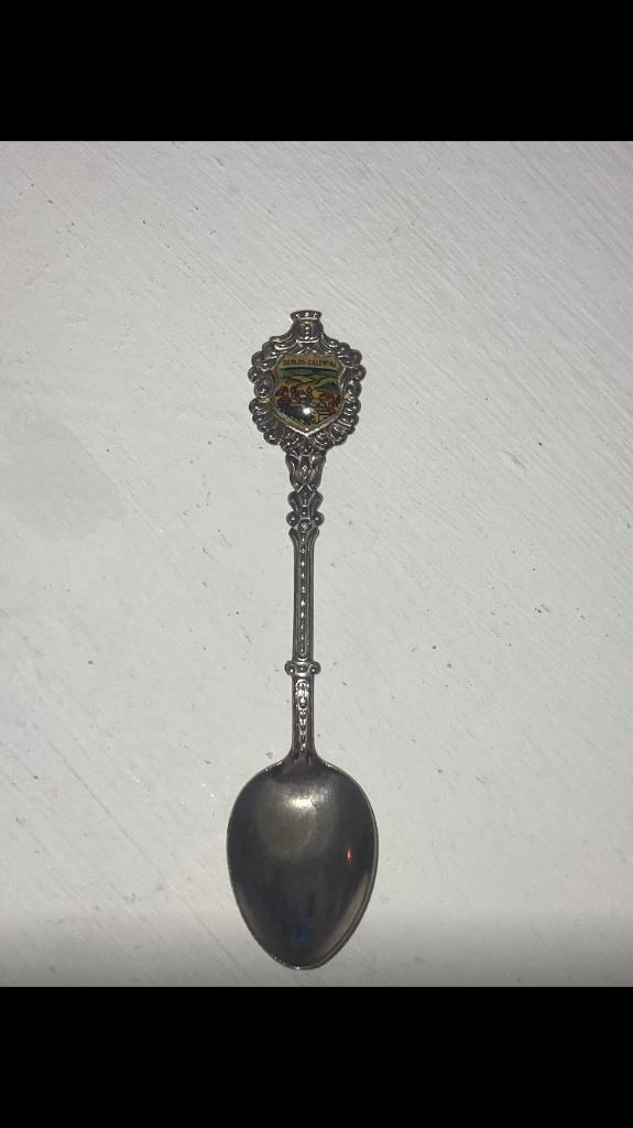 Verzilverde theelepel/souvenir Gerlos, Verzamelen, Overige materialen, Gebruikt, Verzilverd, Ophalen of Verzenden