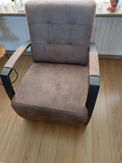 meubels, Huis en Inrichting, Fauteuils, Zo goed als nieuw, Metaal, Stof, Ophalen