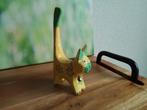 Houten poes wereld winkel 11x3,5, Ophalen of Verzenden, Zo goed als nieuw